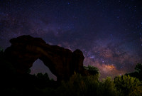 The Milky Way Over an Arch