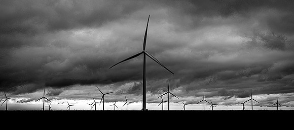 Windmills in B&W