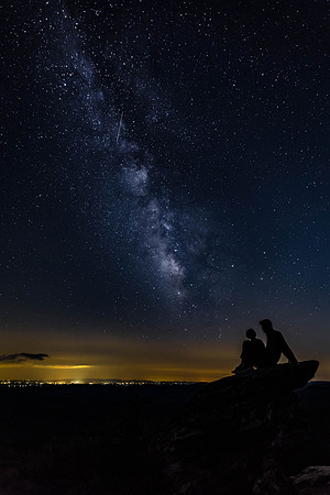 MILKY WAY AT THE BLUERIDGE PARKWAY VIADUCT