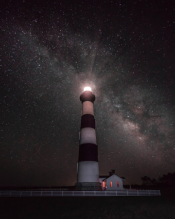 MILKY WAY AT BODIE ISLAND LIGHTHOUSE
