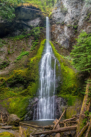 One of many waterfalls on the Columbia River