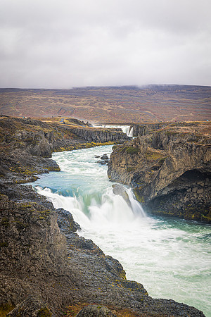 Waterfall in North Iceland