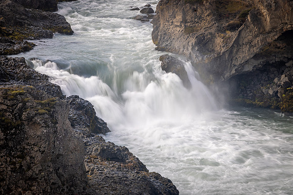 Waterfall in North Iceland