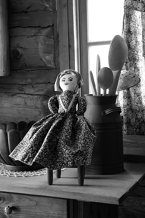 One of many dolls on display