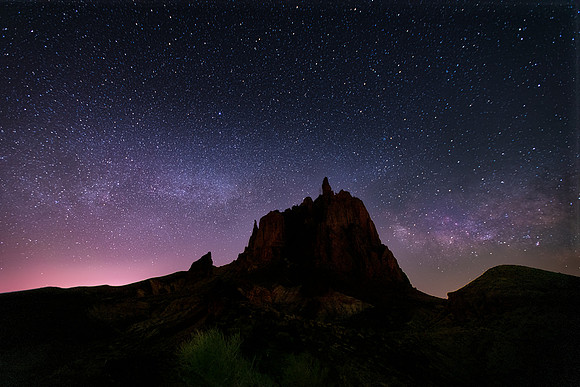 Milky Way over Shiprock