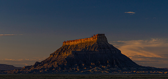 Sunset on Factory Butte